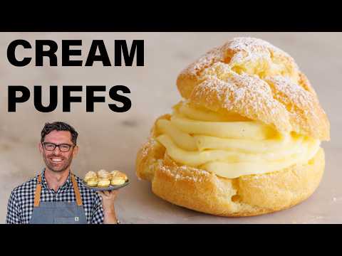Vanilla Cream Puffs with Pastry Cream