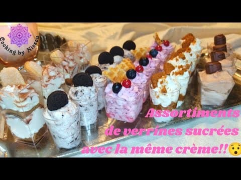 Assortiment sucré de crêpe avec garniture croquante