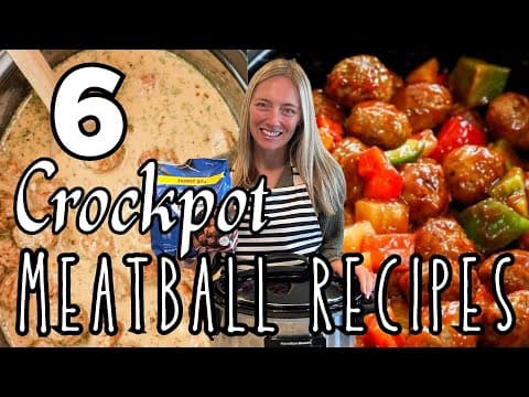 6 AMAZING Dump & Go Crockpot Recipes Using Frozen Meatballs