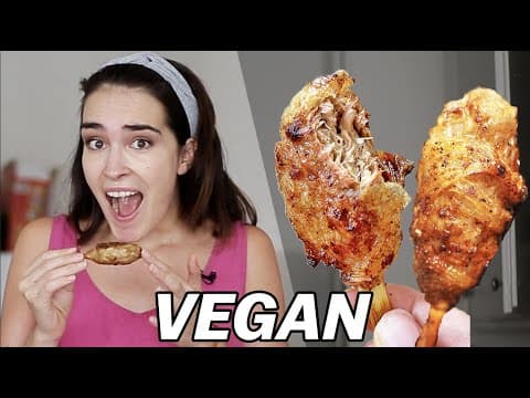 I Made These Vegan Jackfruit Drumsticks (They're UNREAL)