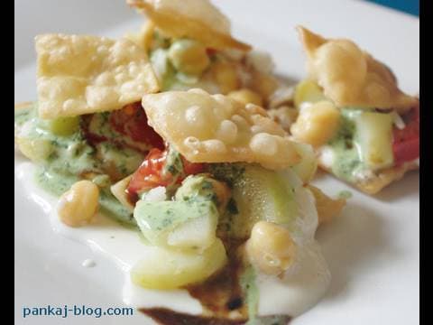 Indian Chaat with Crispy Pancakes - Indian Appetizer Indian Chaat with Crispy Pancakes - Delicious Indian appetizer with medium difficulty. Perfect recipe converted from YouTube video to PDF format.