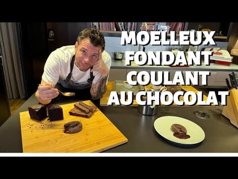 Moelleux, Fondant et Coulant au chocolat - Française Dessert Moelleux, Fondant et Coulant au chocolat - Delicious Française dessert with medium difficulty. Perfect recipe converted from YouTube video to PDF format.