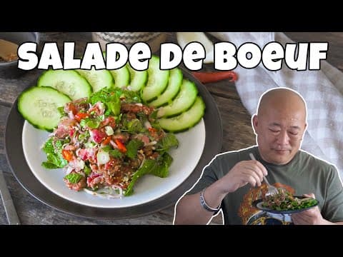 Salade de bœuf à la citronnelle et aux herbes aromatiques