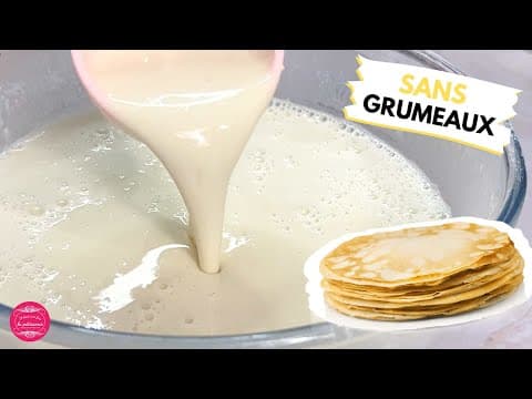 Pâte à crêpes sans grumeaux, sans matériel