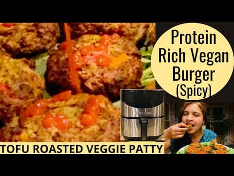 Air Fryer Tofu & Veggie Burgers