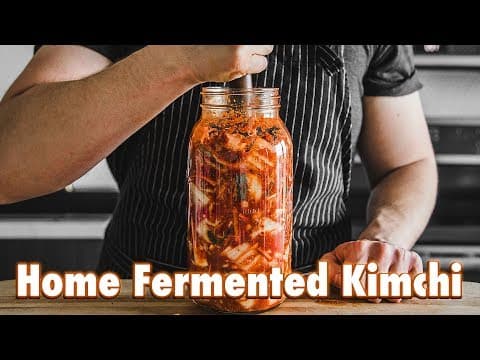 Homemade Korean Kimchi (Fermented Napa Cabbage)