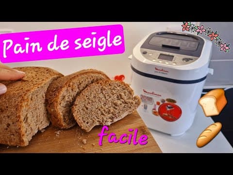 Pain de seigle à la machine à pain