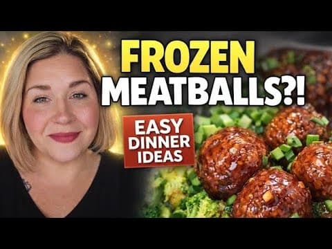 6 Easy Dinner Ideas Using Frozen Meatballs (Crockpot & Oven Recipes!)