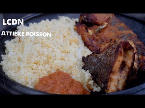 Tilapia à la façon ghanéenne avec attiéké