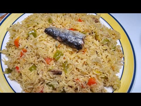 Riz sauté à la sardine