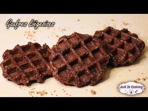 Chocolate Liège Waffles - Belgian Dessert Chocolate Liège Waffles - Delicious Belgian dessert with medium difficulty. Perfect recipe converted from YouTube video to PDF format.