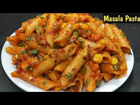 Masala Pasta (Healthy Whole Wheat Penne)