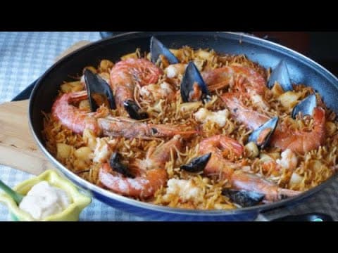 Valencian Fideuà with Seafood - Spanish Main Course Valencian Fideuà with Seafood - Delicious Spanish main course with medium difficulty. Perfect recipe converted from YouTube video to PDF format.