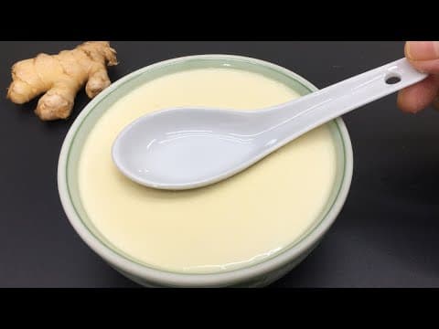 Milk Solidifies Without Gelatin?! Ginger Milk Pudding!
