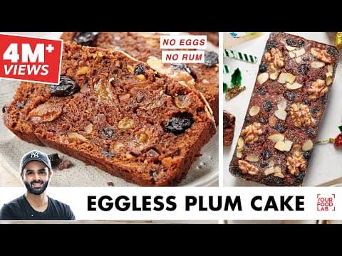 Eggless Alcohol‑Free Plum Cake (Christmas Fruit Cake)