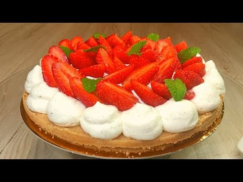 Tarte aux fraises sans cuisson