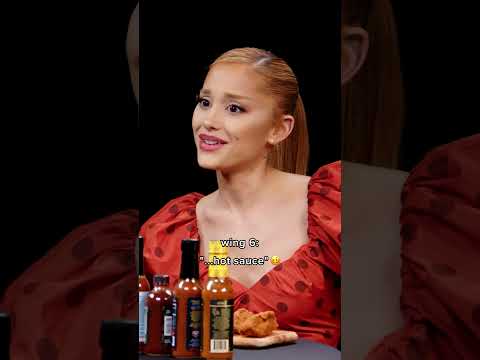 Ariana Grande's reaction to every wing on Hot Ones 🔥