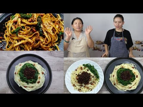 Cooking with mom part 3-Famous keema noodle recipes 🍝Easy and healthy Keema noodle
