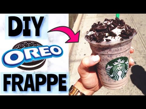 HOW TO MAKE STARBUCKS OREO FRAPPUCCINO! Starbucks Secret Menu