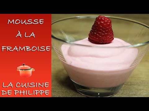 Mousse à la framboise - Française Dessert Mousse à la framboise - Delicious Française dessert with medium difficulty. Perfect recipe converted from YouTube video to PDF format.