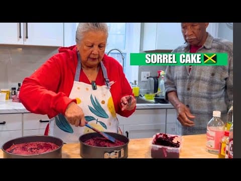Jamaican Sorrel Fruit Cake (Black Cake Style)