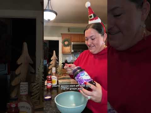 This GRAPE JELLY MEATBALLS recipe is an easy dump and go appetizer for any holiday party!