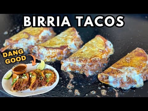 Birria Tacos on the Griddle -- My BEST yet