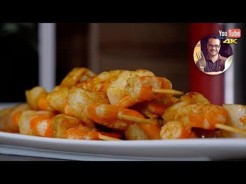 Brochettes de poisson et crevettes marinées - Française Main Course Brochettes de poisson et crevettes marinées - Delicious Française main course with easy difficulty. Perfect recipe converted from YouTube video to PDF format.