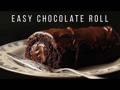 Chocolate Roll with Ganache - Western Dessert Chocolate Roll with Ganache - Delicious Western dessert with medium difficulty. Perfect recipe converted from YouTube video to PDF format.