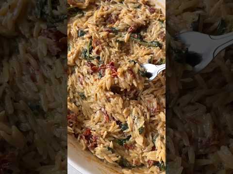 Boursin Spinach & Sun-Dried Tomato Orzo Bake