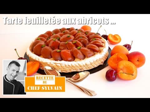 Flaky Apricot Tart with Almond Milk Cream