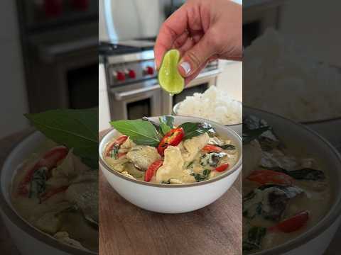 Thai green curry chicken✨