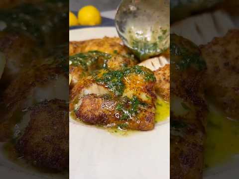 Pan Fried Cod with Lemon Butter Sauce Recipe