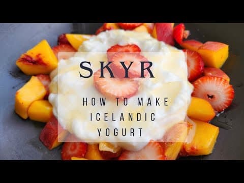 Icelandic Skyr (High-Protein Yogurt)