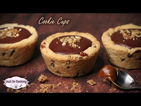 Caramel and Chocolate Ganache Cookie Cups - American Dessert Caramel and Chocolate Ganache Cookie Cups - Delicious American dessert with medium difficulty. Perfect recipe converted from YouTube video to PDF format.