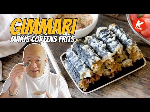 Guimbari coréen – petits rouleaux de nori frits