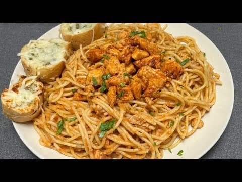Spaghetti with Tomato Cream Sauce