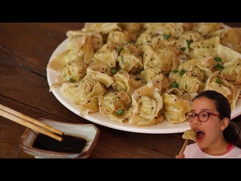 Wonton Dumplings with Sesame Soy Dipping Sauce - Chinese Appetizer Wonton Dumplings with Sesame Soy Dipping Sauce - Delicious Chinese appetizer with easy difficulty. Perfect recipe converted from YouTube video to PDF format.
