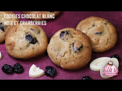 White Chocolate, Brazil Nut and Cranberry Cookies