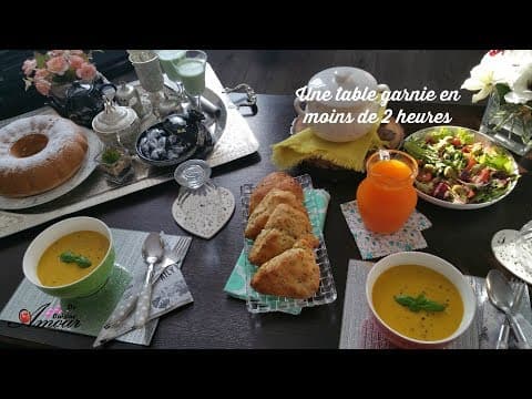 Scones au cheddar et à la ciboulette avec soupe veloutée de patate douce, courgettes et gingembre