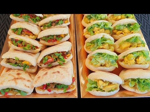 Mini Batbotes farcis (pains maghrébins creux)