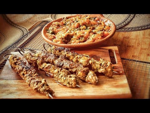Brochettes marocaines à la marocaine avec salade fraîche - Marocaine Main Course Brochettes marocaines à la marocaine avec salade fraîche - Delicious Marocaine main course with medium difficulty. Perfect recipe converted from YouTube video to PDF format.