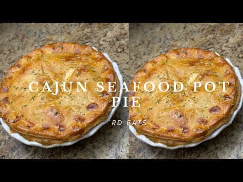 Creamy Cajun Seafood Pot Pie!