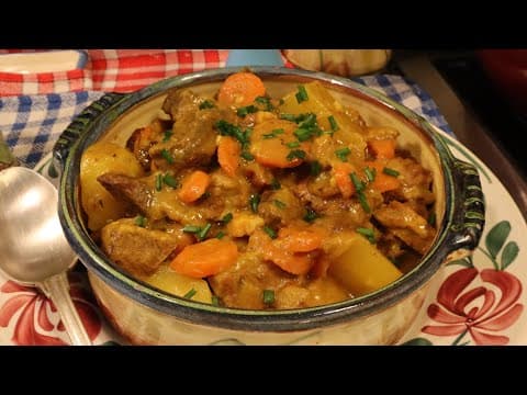 Three-Meat Stew in a Skillet