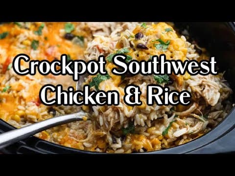 Delicious Crock Pot Southwest Chicken and Rice