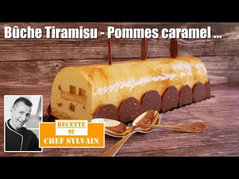 Bûche tiramisu et pommes caramélisées - French Dessert Bûche tiramisu et pommes caramélisées - Delicious French dessert with hard difficulty. Perfect recipe converted from YouTube video to PDF format.