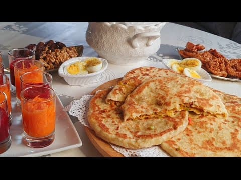 Stuffed bread with keftas, carrot and orange beet verrines, chicha soup (barley semolina) - Moroccan Main Course Stuffed bread with keftas, carrot and orange beet verrines, chicha soup (barley semolina) - Delicious Moroccan main course with medium difficulty. Perfect recipe converted from YouTube video to PDF format.