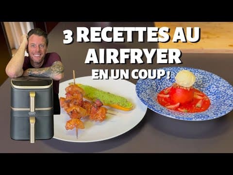 Chicken Skewers with Cajin, Parmesan-Stuffed Zucchini and Melba Peach - French Main Course Chicken Skewers with Cajin, Parmesan-Stuffed Zucchini and Melba Peach - Delicious French main course with medium difficulty. Perfect recipe converted from YouTube video to PDF format.