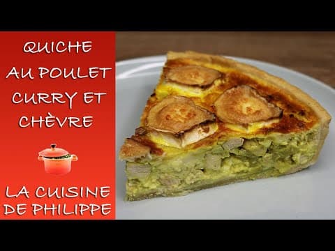 Chicken, Curry and Goat Cheese Quiche