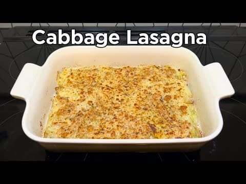 The Best Italian Cabbage Recipe - Cabbage and Pork Lasagna